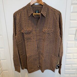 KÜHL long-sleeved plaid flannel shirt size medium